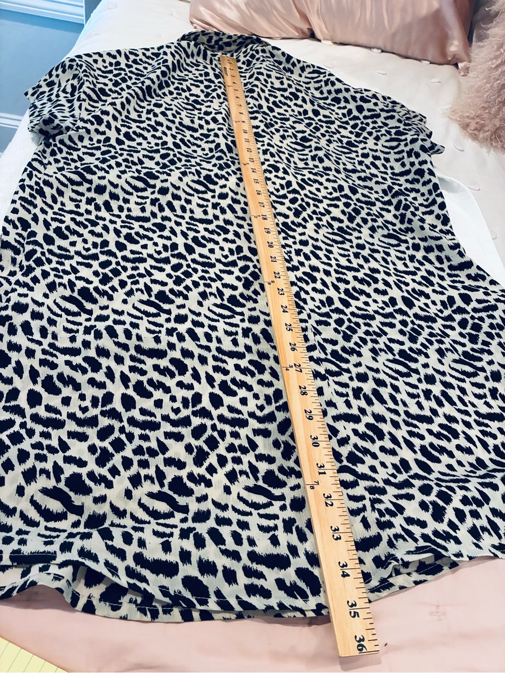 Umgee Black and Cream A Line Shift Dress - Animal Print Size M - Picture 7 of 7